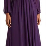 Love by Design NWOT Iris Plunge Neck Long Sleeve Maxi Dress size Large Photo 0