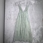 PaperMoon Dress Womens Medium Green Floral Tiered Boho Bohemian Peasant Photo 1