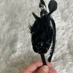 Black Feather Rhinestone Jewel Headband Costume Dance Halloween Photo 2
