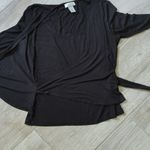 Tweeds Front Tie Faux Wrap Long Sleeve Top Photo 11