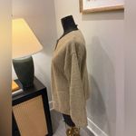 Equestrian Wolf Head Detail’s 90’s School Teacher Tan Knit Cardigan Size Medium Photo 2