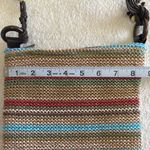 Sun 'N' Sand Accessories Portola Stripe Woven Crossbody Bag Brown Photo 6