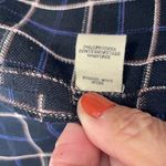 Gimmicks by BKE  plaid embellished long jacket Blazer Navy Women’s size S Photo 11