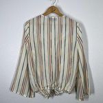 Sunday in Brooklyn Striped Surplice Wrap Top Photo 6