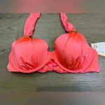 A.CHE NWT Women’s Viona Top Coral Swimsuit Bikini Top Size 32DD,‎ 34D, 36C, 38B Pink Photo 1