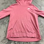 Nike Hoodie Womens Size S Pink Kangaroo Neck Pink Pockets Preppy Logo Athletic Photo 5