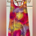 Reebok  athletic pink multi color tank top - Abstract Design - Size Medium Photo 2