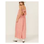 Free People Drifting Dreams Jumpsuit Coral Pink Size XL Photo 4