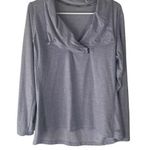 New Balance Size M Half Zip Funnel Neck Long Sleeve Light Blue Pullover Sweater Photo 0