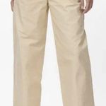 Levi’s NEW Levi's Premium Pleated High Loose Pants Beige Tan Women’s 30x32 Khaki Wide Photo 0