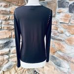 Carmen Marc Valvo Black Top with Gold Studs Photo 9