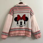 Disney Forever 21 Minnie Mouse Knit Jacket Women’s Size M White/Pink rare find Photo 0