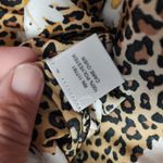 Mileage  Tan Leopard Daisy Cold Shoulder Blouse Size 1X Photo 7