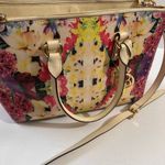 Henri Bendel floral kaleidoscope saffiano leather satchel crossbody bag Photo 5