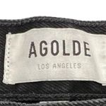 AGOLDE Cherie High Rise Straight Jeans in Distortion Black Distressed Size 24 Photo 7