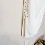 NWT Mare Mare Caliz One Shoulder White Lace Up Dress Photo 4