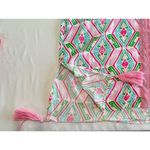 Macbeth Collection  Diamond Print Pink Green Girly Swim Beach Coverup Size Medium Photo 7