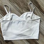 Blvd  white spaghetti strap crop top Photo 2