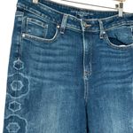 Chico's  High Rise Laser Print Straight leg Jeans 12R Photo 11