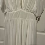 Elegant White Maxi Dress Size L Photo 5