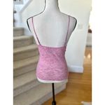 Vintage Y2K Pink Satin Lace Plunge V Photo 2