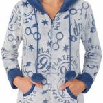 Harry Potter  Hogwarts Onesie Plush hooded with faux fur and pom pom drawstrings Photo 1