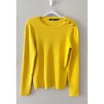 Ralph Lauren Lauren  Ribbed Sweater Size XL Crewneck Gold Buttons Photo 3