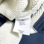 Brandy Melville John Galt Navy & White Striped Thick Knit Sweater Photo 4