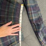 Vintage French green & purple plaid wool pleated skirt XS matching scarf Size undefined Photo 5
