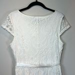 Candalite Womens Lace Maxi Dress White Belt Fairycore Romantic Bridal NEW Medium Photo 9