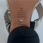 Schutz  Veridiana snakeskin print Transparent Column Heel Sandal Size 9.5 Photo 9