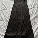 Vanity Fair Vintage 90s Y2K Womens Black Slip Dress Sweetheart Neckline Lace Gothic Cocktail Photo 0