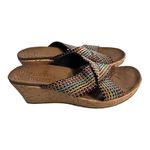 Skechers  Women's Cali Beverlee Delighted Wedge‎ Rainbow Weave Sandals Size 9 Photo 1