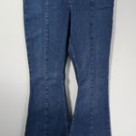 We The Free People After Dark Mid Rise Flare Blue Denim Bell Bottom Size 31 NEW Photo 0