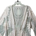 Lace Duster Elegant Sheer Off Photo 5