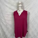 NYDJ  Perfect Sleeveless Blouse in Orchid Flower‎ Size S NWT Photo 3
