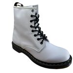 Dr. Martens Dr Marten 1460 Smooth Leather Lace Up Boots Women's Size 11 White NWB Combat Photo 6
