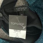 Topshop NWT Dress Womens 2 Blue Glitter Sparkly Shimmer Cold Shoulder Party Y2K Photo 4