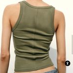 ZARA  Ribbed Vest Top Khaki Large Photo 1