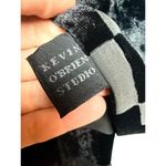 Kevin O'Brien Studio Burnout Velvet Silk Scarf Shawl Black Photo 4