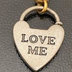 Juicy Couture Retired RARE 2-tone “LOVE ME” Lock Collectible Bracelet Charm Photo 5