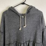 Farmhouse Frocks Sweatshirt Dress Womens Small Gray Hoodie Pockets Relaxed Photo 2