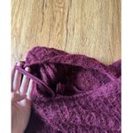 Valerie Stevens Vtg Wine Knitted Kid Mohair Sweater Size Large Photo 3