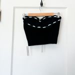 For Love & Lemons  | NWT Kelsey‎ Crochet Knit Mini Skirt and Top Set in Black SML Photo 8