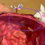 VINTAGE CIRCA 1960'S HANDCRAFTED PINK W/SILK FLOWERS CLOCHE HAT Photo 7