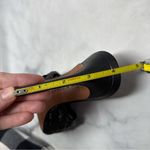 BCBGMAXAZRIA Barba Leather Woven Braided Square Toe Mule Sandal Heels Black 9 Photo 10