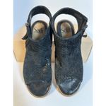 Sofft Nalda Sandals Size 6 Black Leather Peep Toe Perforated Sling Back Zipper Photo 4