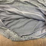 Max Studio Vintage Lace Midi Skirt Women's Size Small Gray Elastic Waist Lined Photo 7