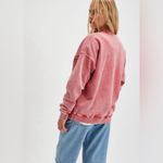 Free People NWT Falling Forward Found Snow Washed Destroyed Crew In Dusty Rose Photo 1