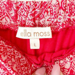 Ella Moss  Red Boho Print Mini Skirt Lined Size Large Photo 4